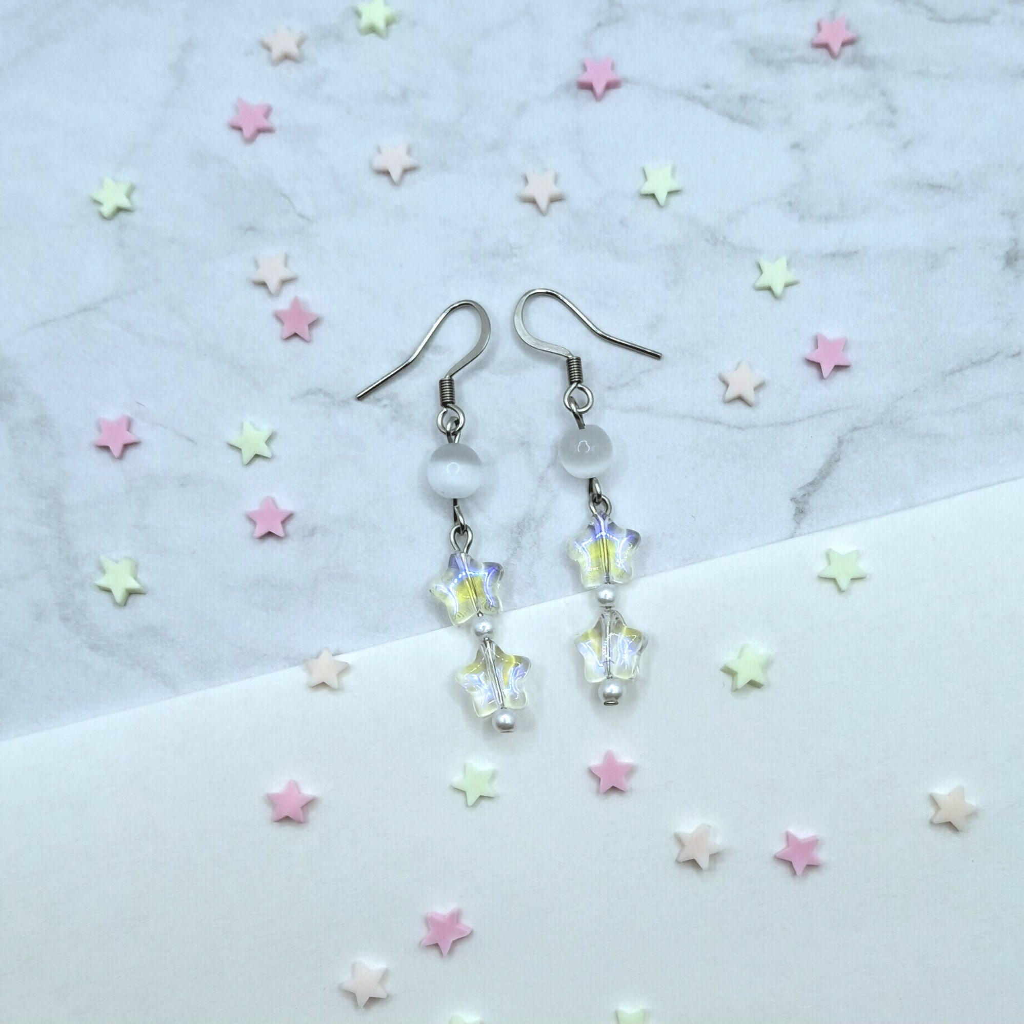 Tiered Star Earrings