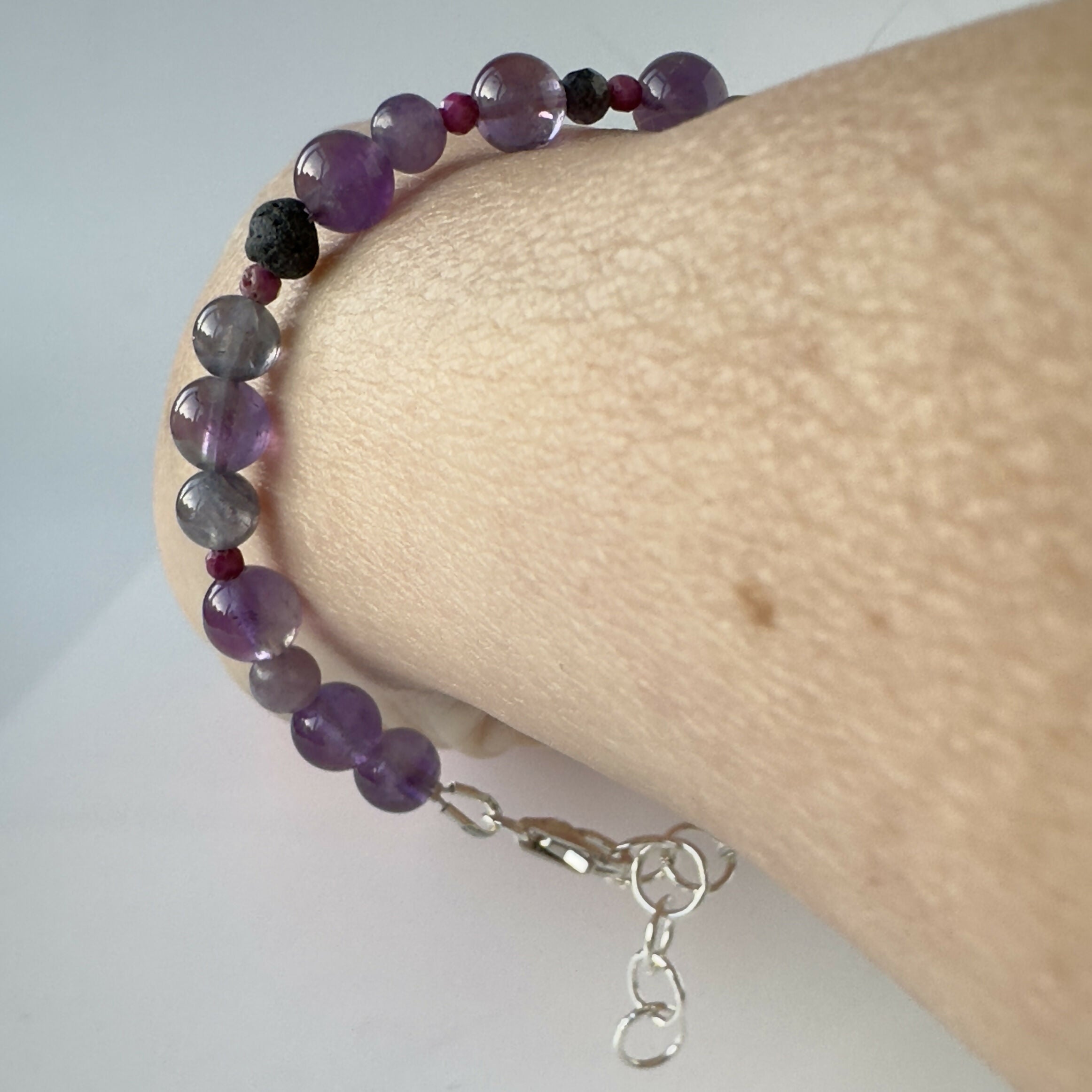 VISION BRACELET | STERLING SILVER & STONE BRACELET FOR PERCEPTION
