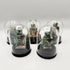 QUIKRY CERAMIC 'MINIBOTS' IN A GLASS CLOCHE