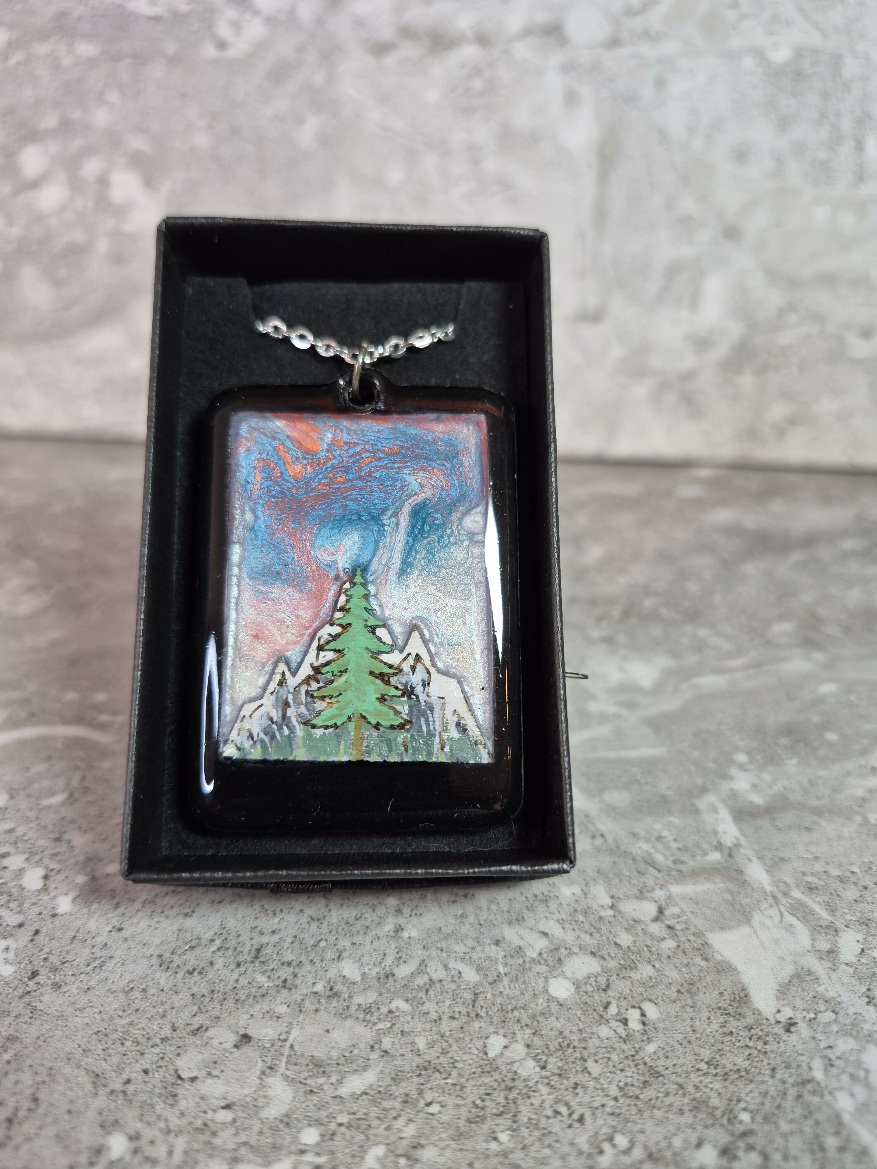Unique Handcrafted Landscape View Pendant
