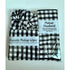 Black Gingham Spa Makeup Gift Set
