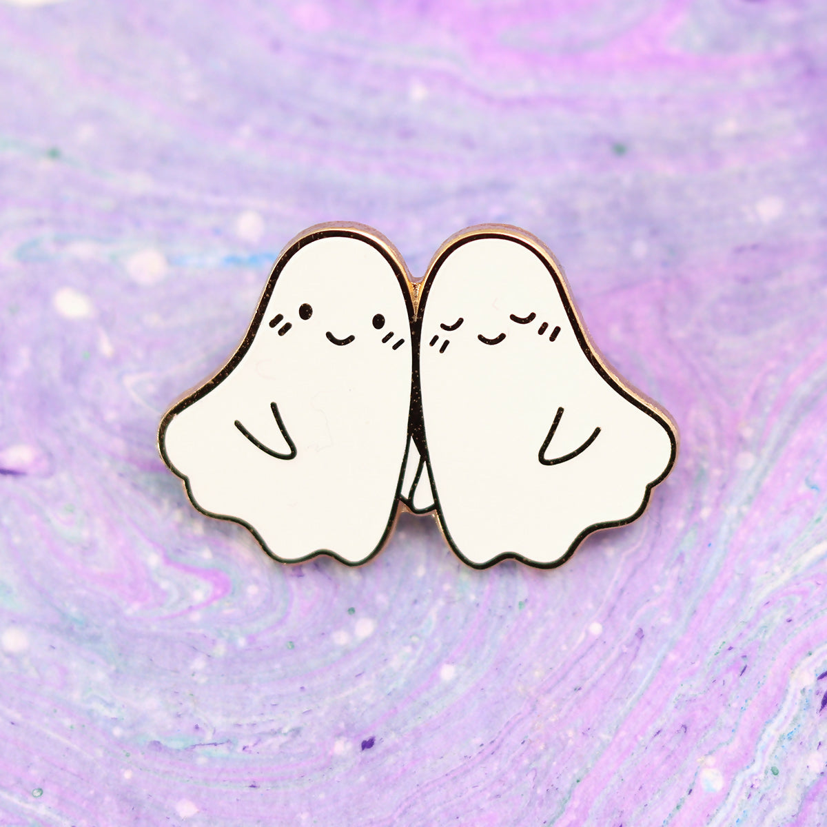 Glow in The Dark Ghosts - Enamel Pin