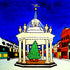 Mounted Print - "Festive Market Cross, Beverley"