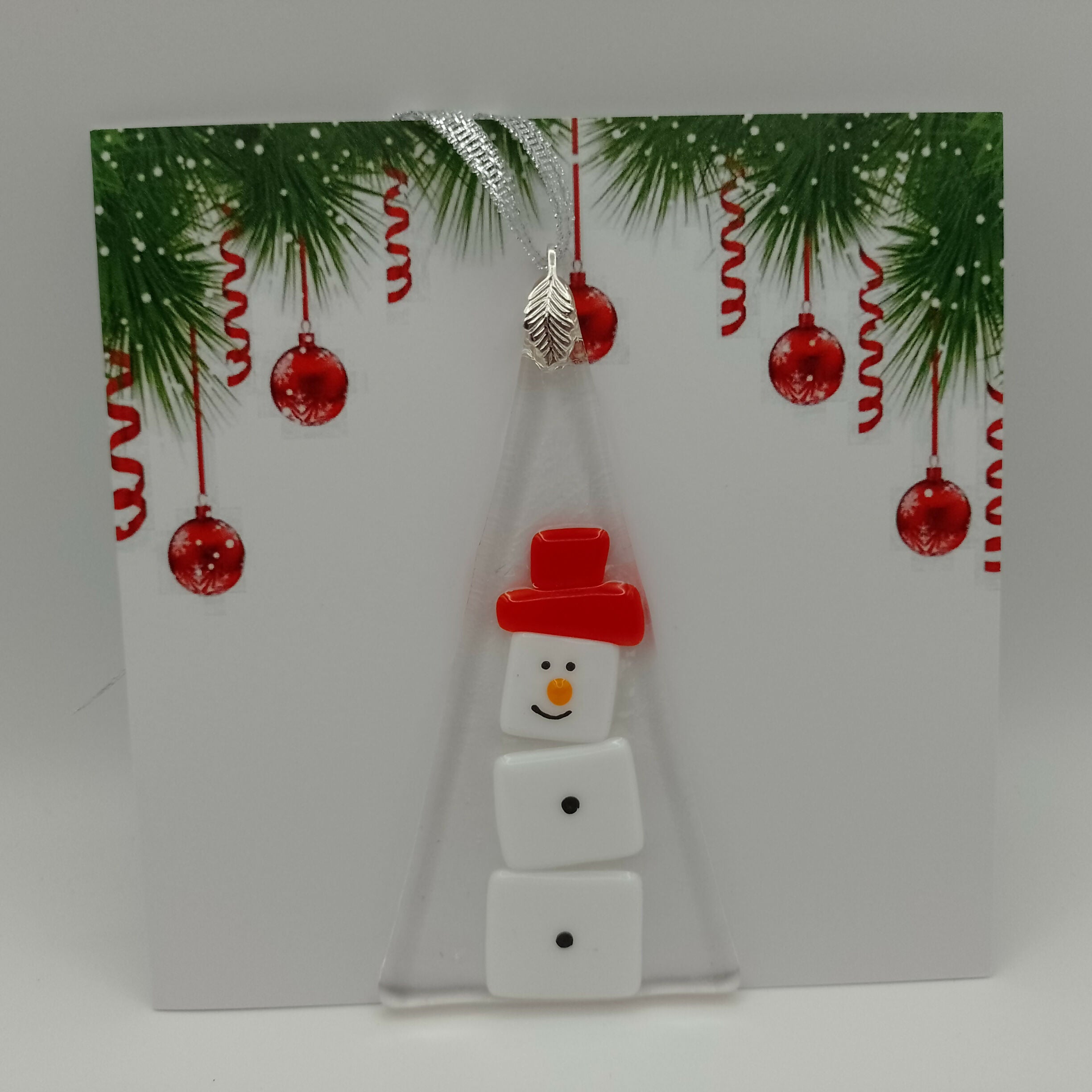 Fused Glass Christmas Card