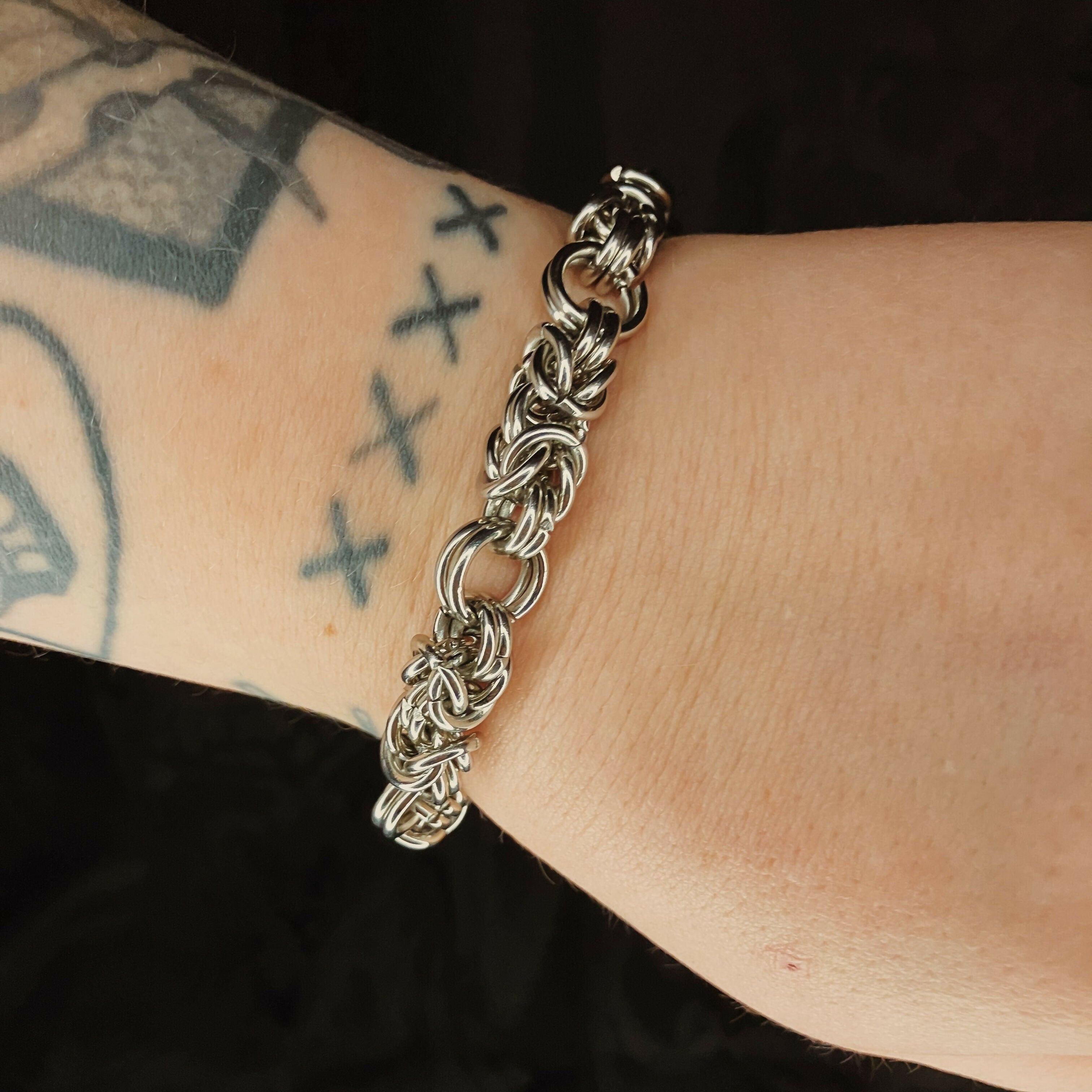 WHITBY BRACELET - STAINLESS STEEL CHAINMAIL