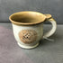 Handpainted Hedgehog Mug brown/cream