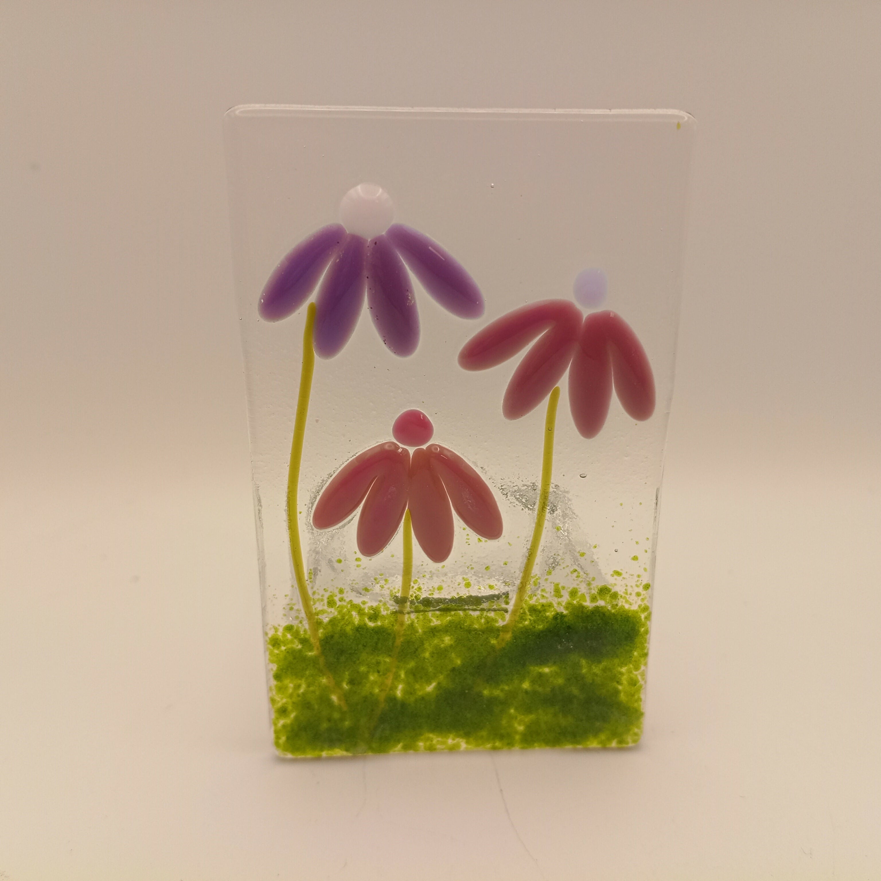 Fused Glass Flower tealight