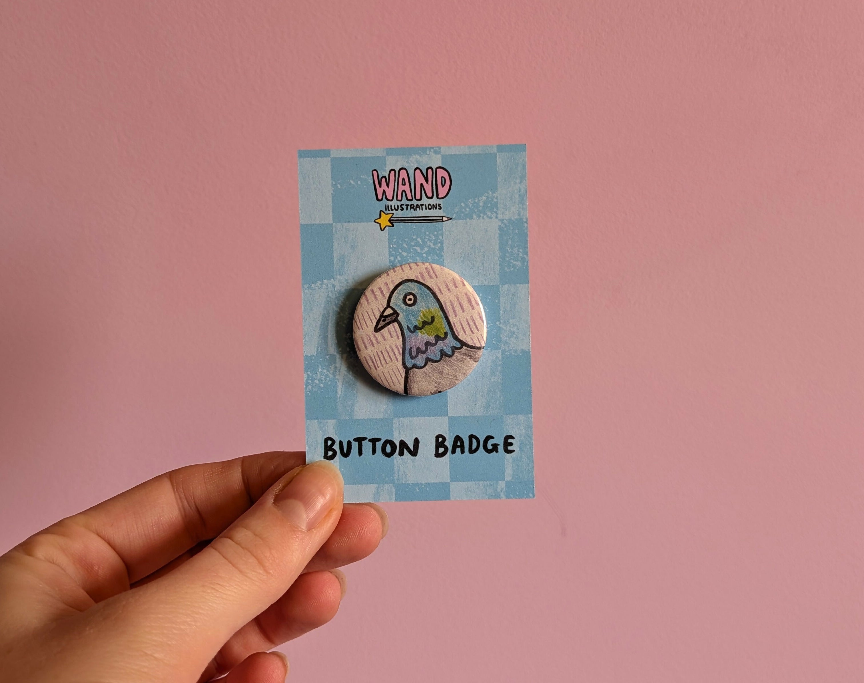 Pigeon Button Badge