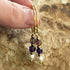 Handmade Gold Vermeil Strawberry Quartz, Amethyst And Fresh Water Pearl Earrings