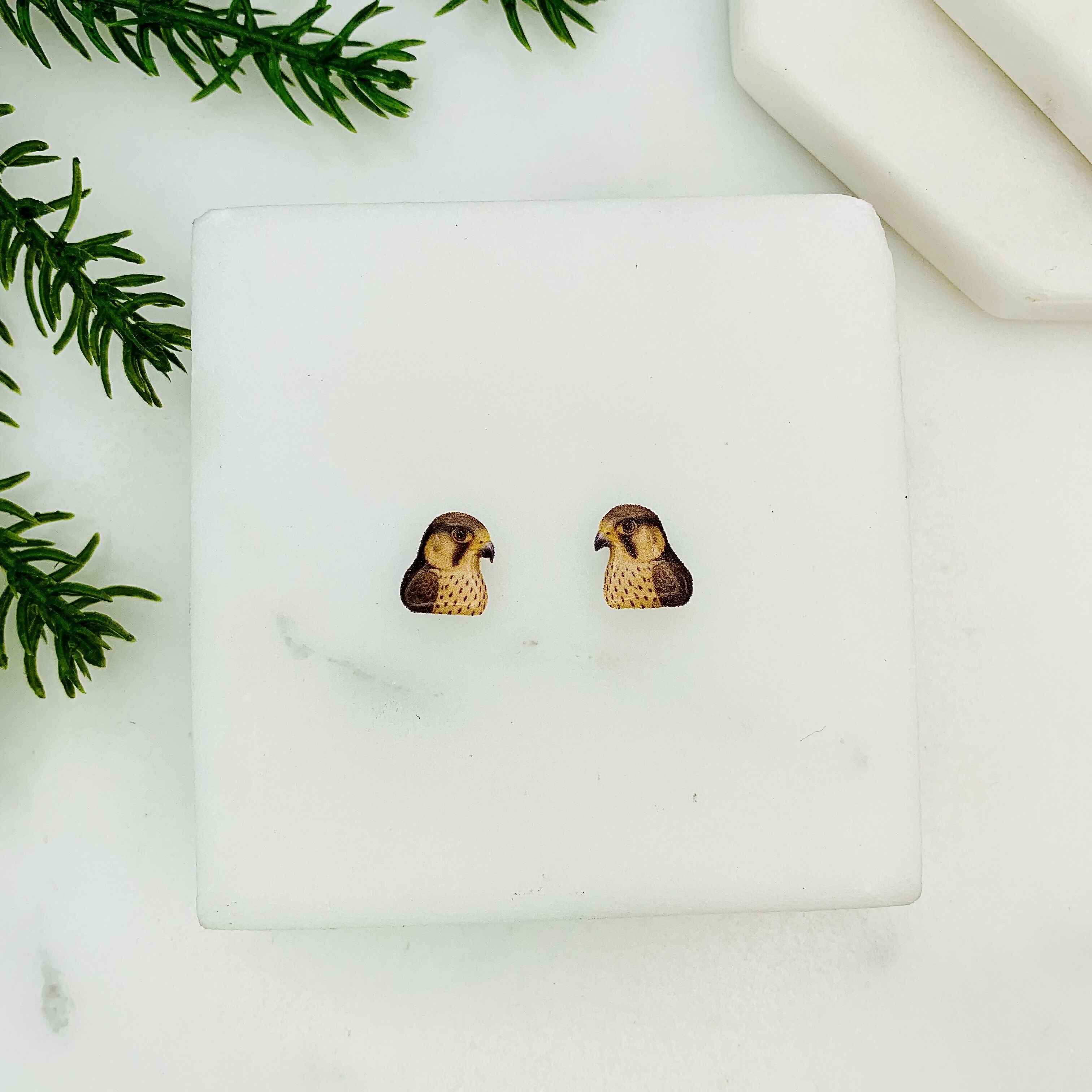 Falcon Bird Of Prey Stud Earrings