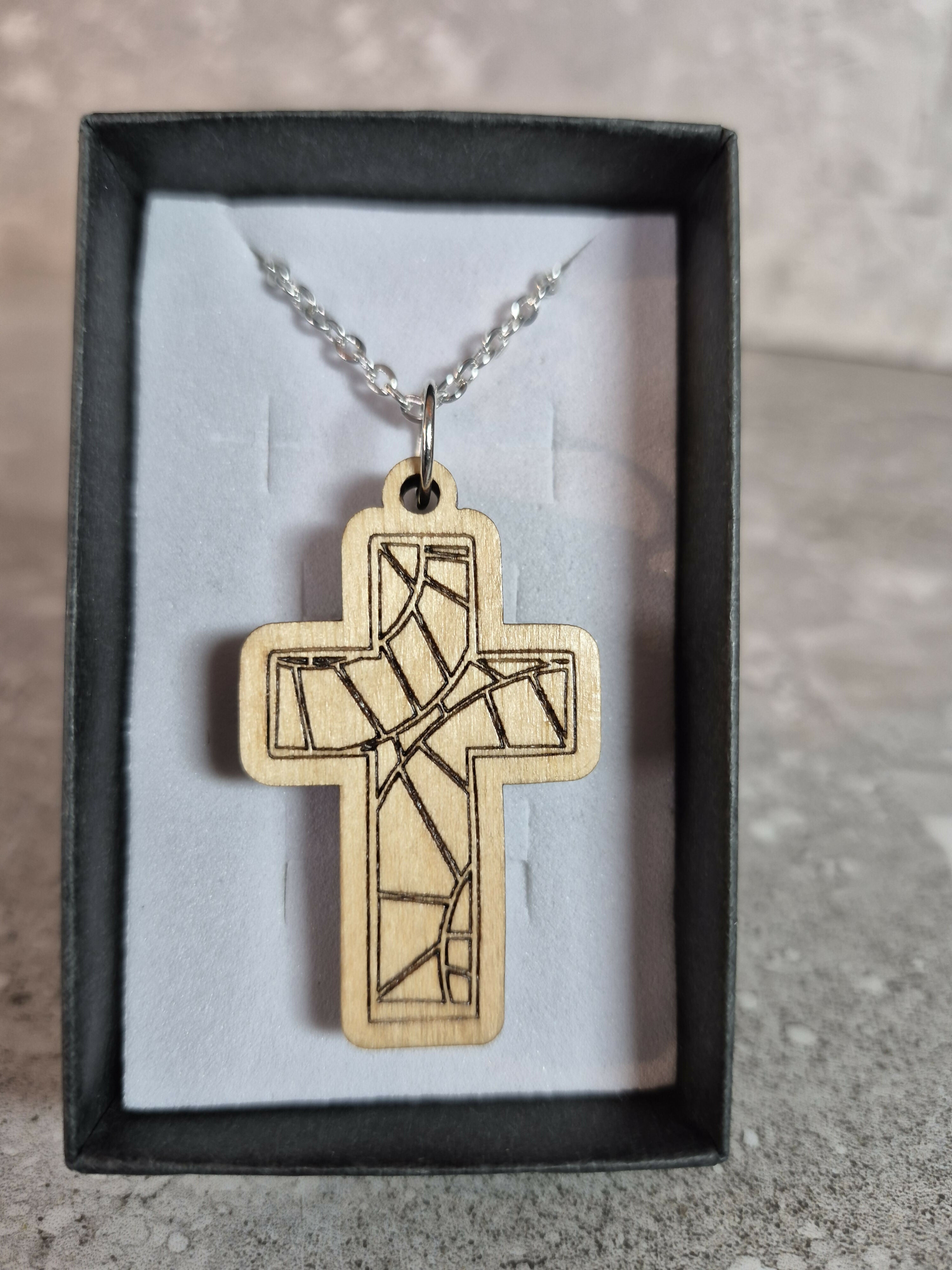 Handmade and Engraved Cross Pendant