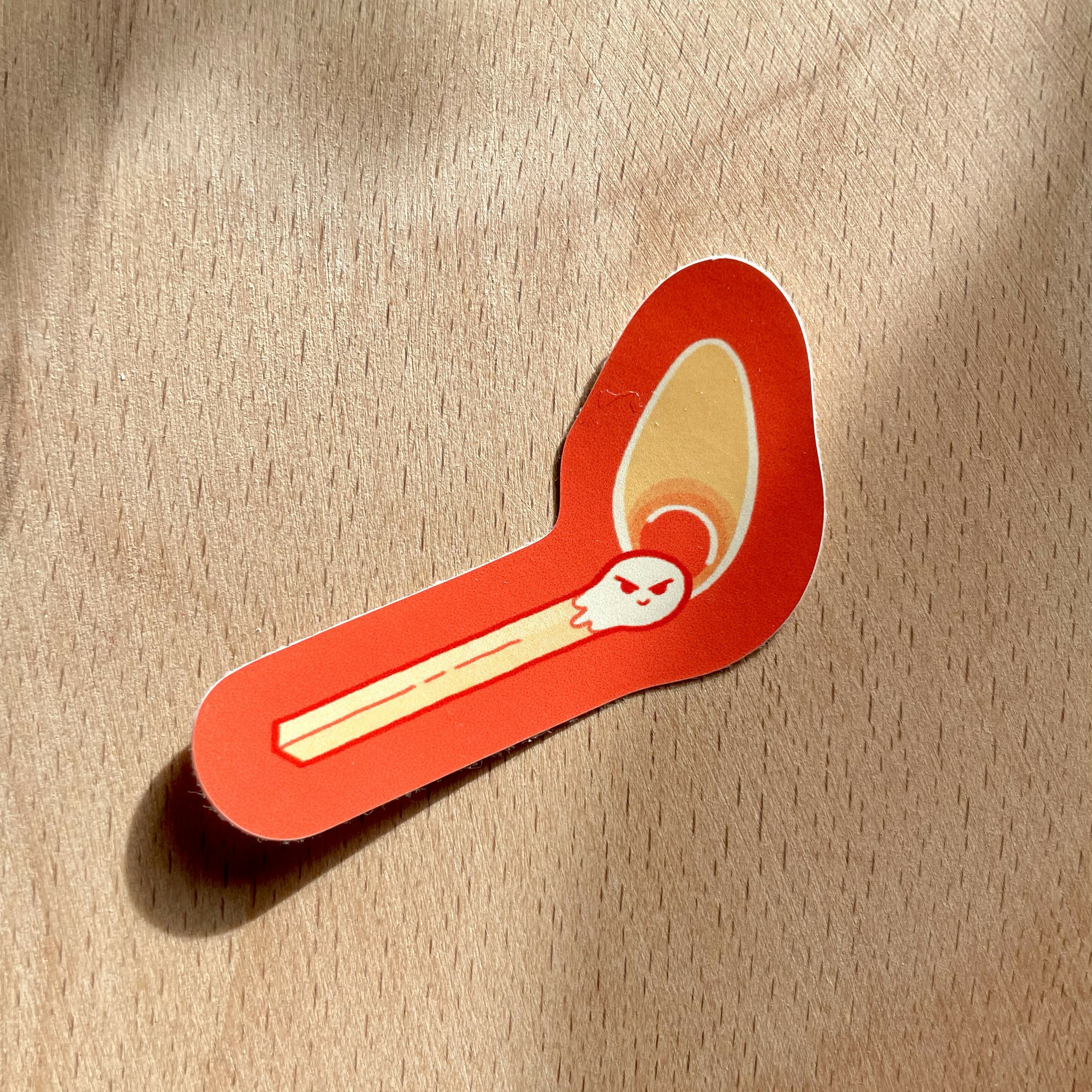 Burn It Single Sticker