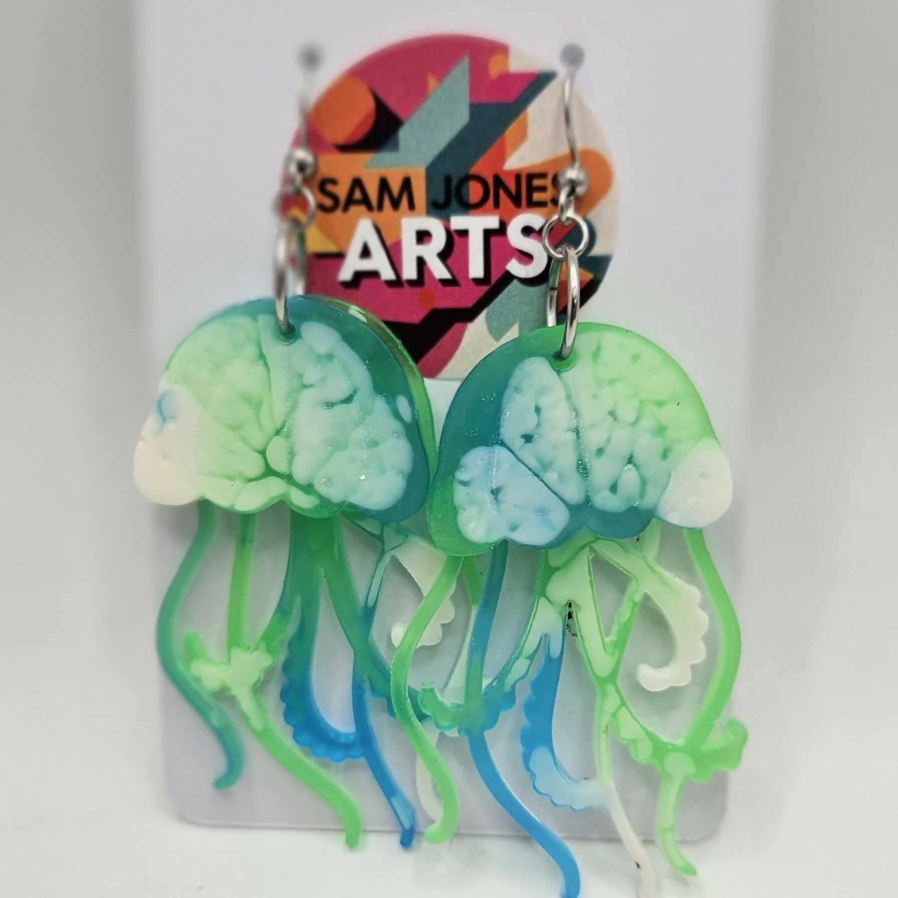 Jelly Fish Resin Earrings