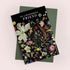 Wonderful Friend Black Pressed Flower Print Card