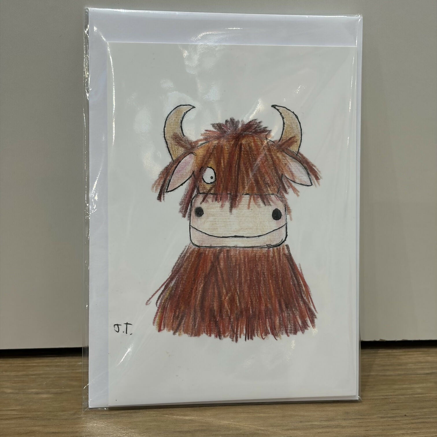 Highland Cow Greetings Card