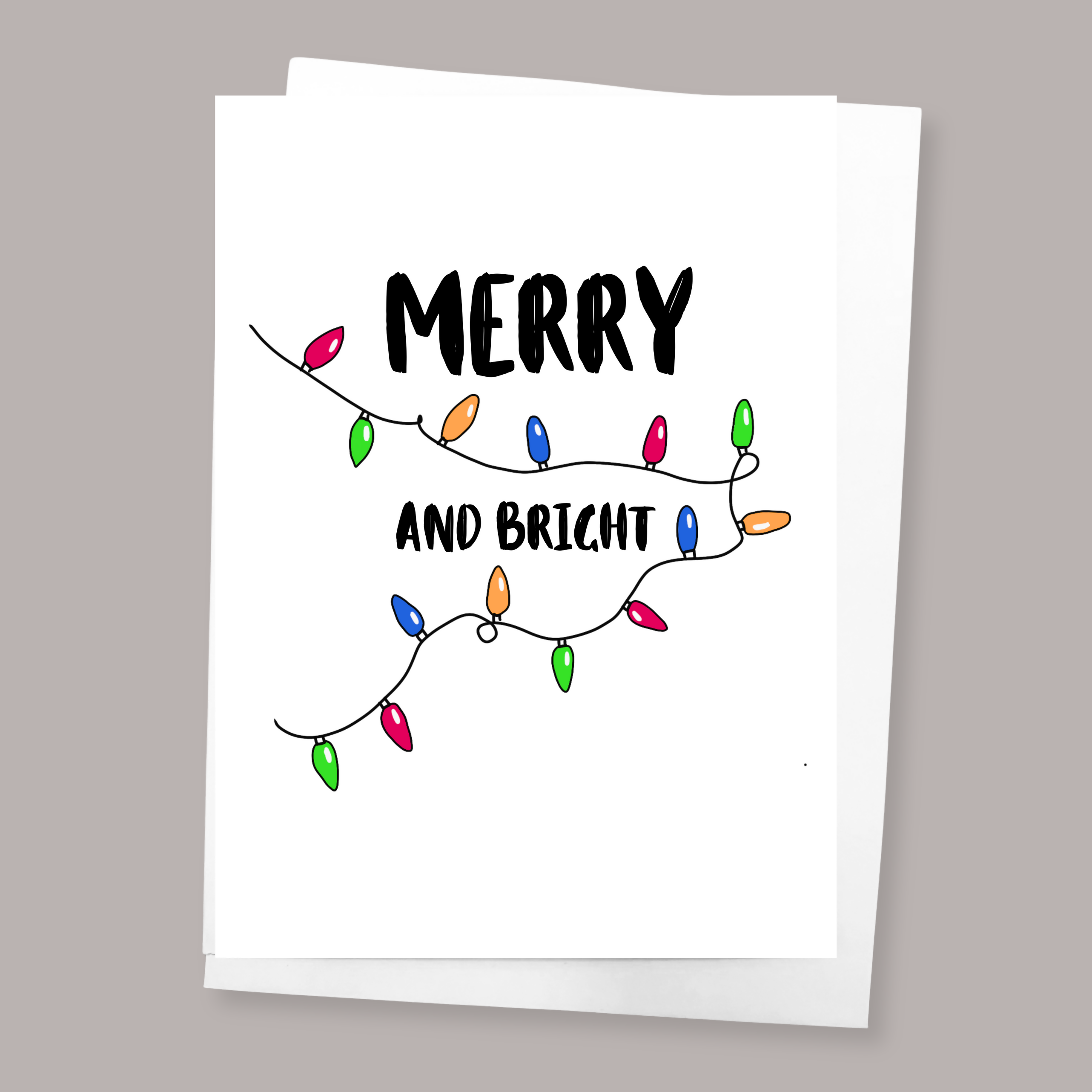 Christmas Card - Merry And Bright
