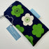 Glasses Case - Green Retro Flower