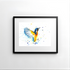 FINE ART PRINT OF KINGFISHER PART OF ANIMAL COLLECTION