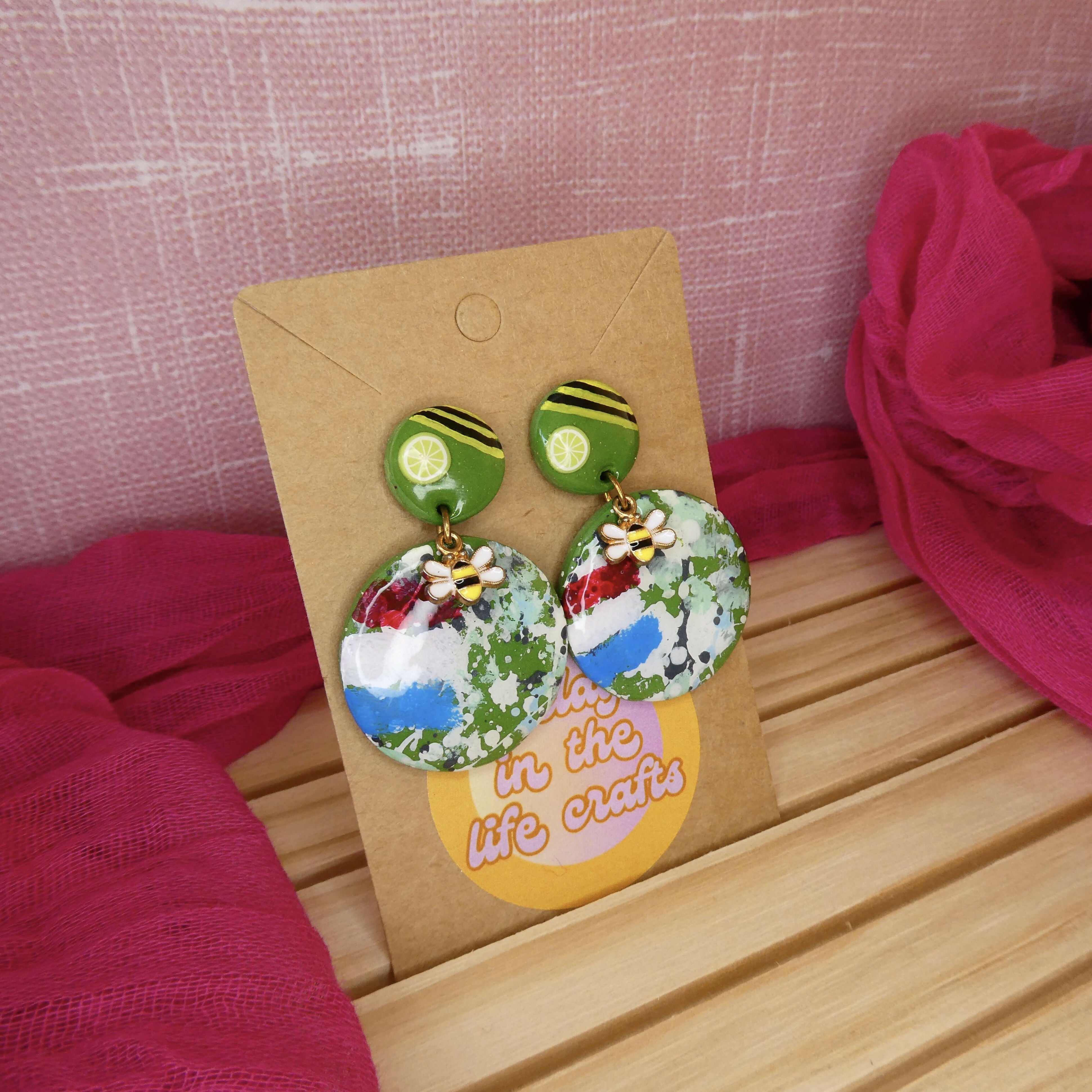 Manchester Inspired 90's Indie Band Polymer Clay Earrings