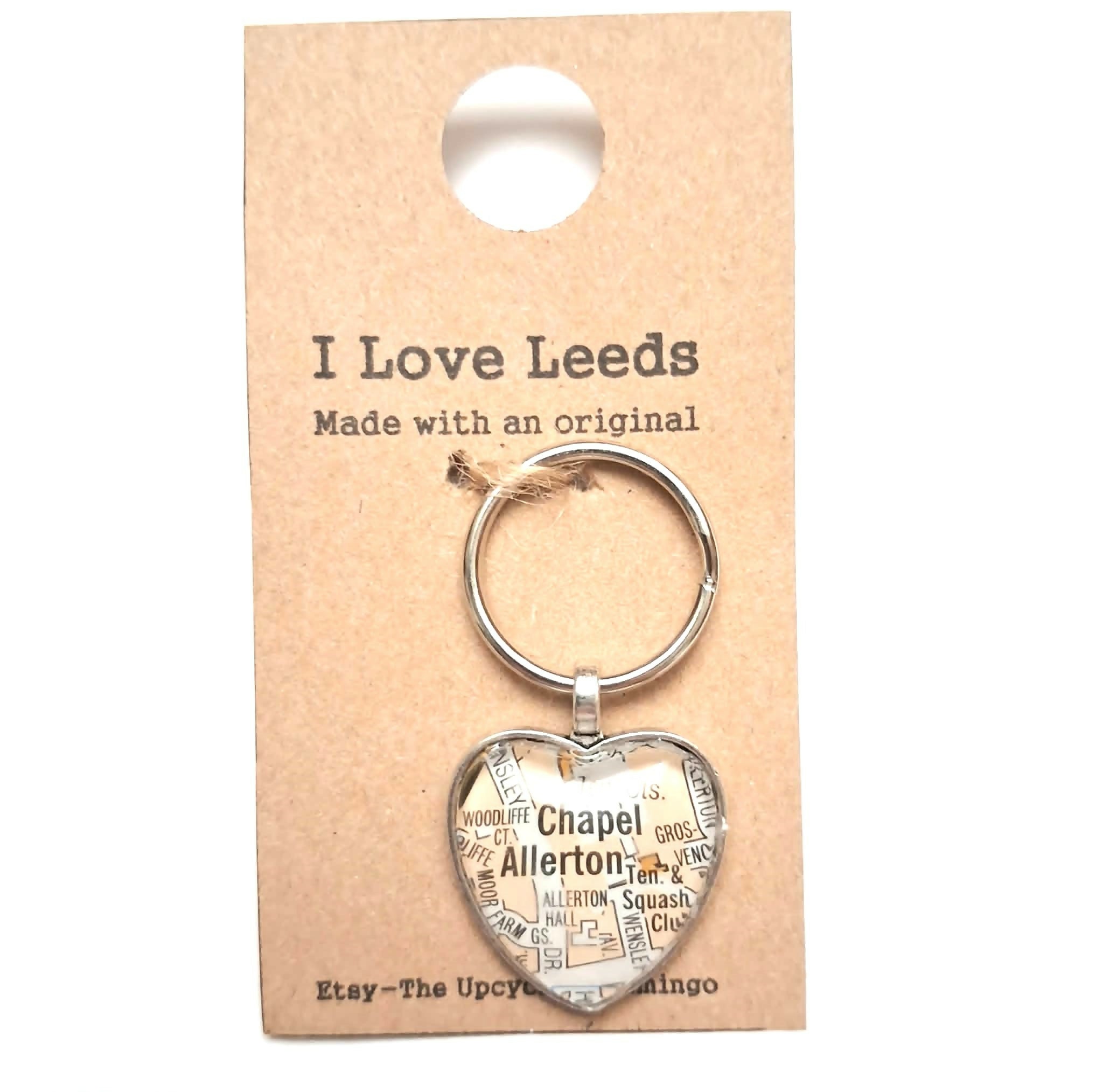 Chapel Allerton Leeds Map Keyring