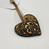 ELEGANT EMBOSSED CERAMIC HEART DECORATION