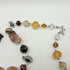 UNIQUE GLASS BEAD AND SEMI PRECIOUS STONE NECKLACE