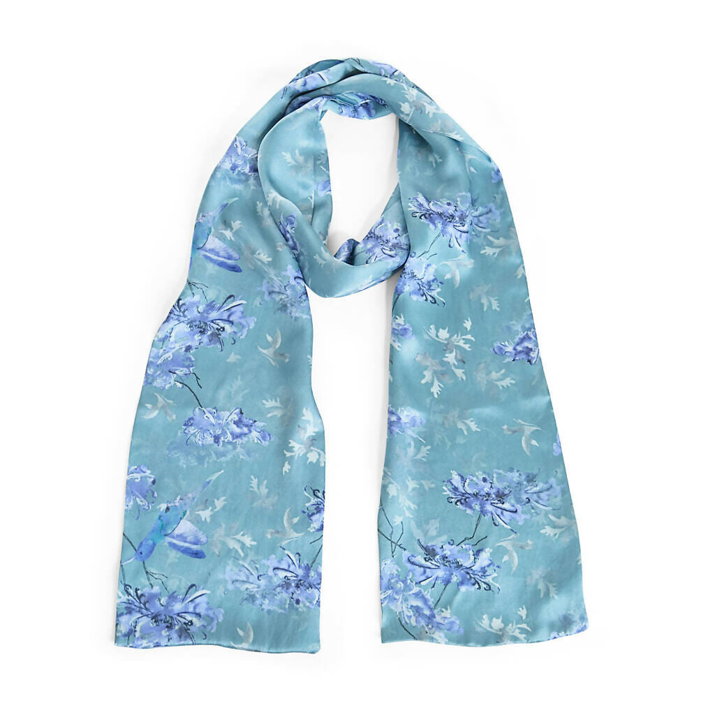 Double Sided Silk Scarf | Elegant & Versatile Accessory | Art & Soul