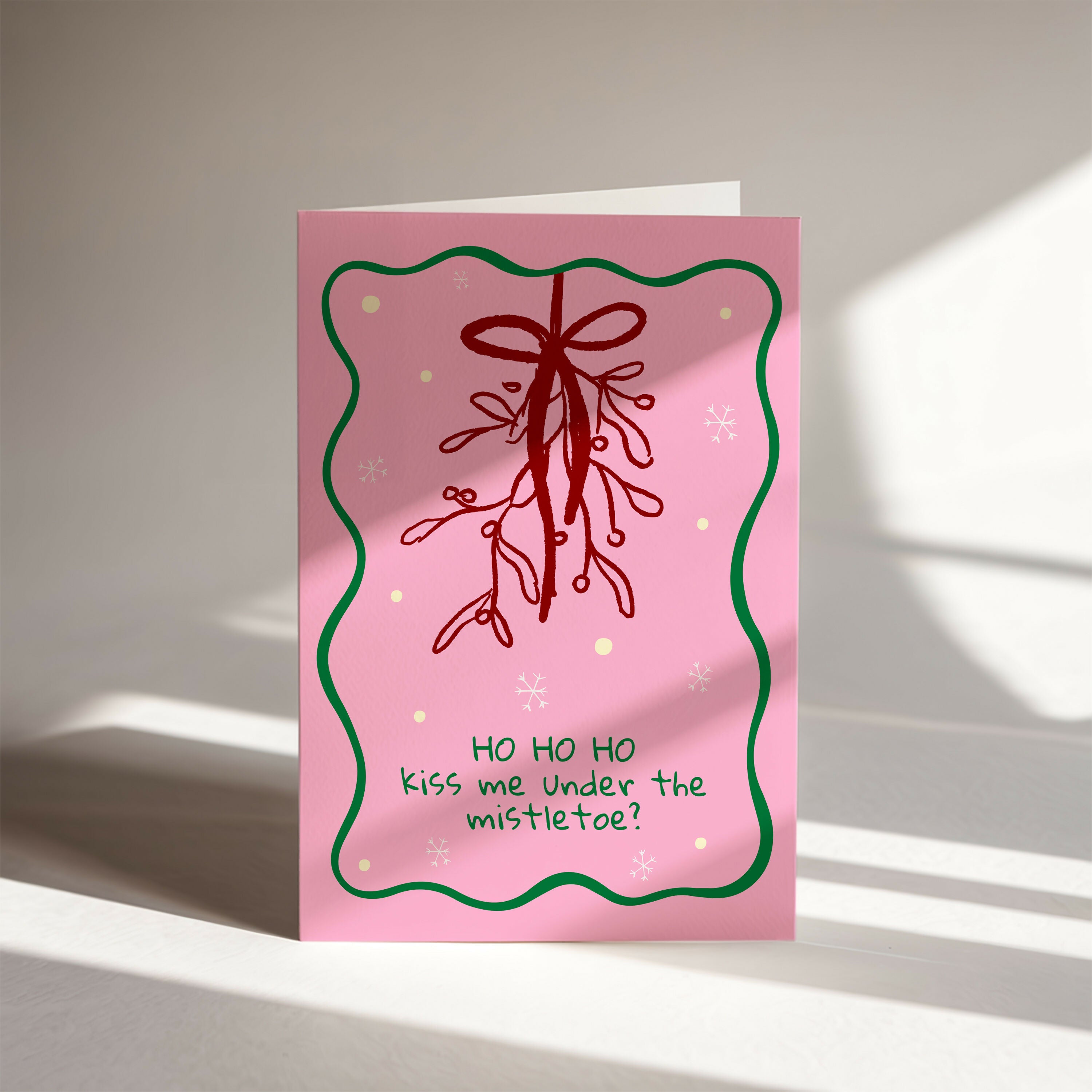 Mistletoe Couples Christmas Card