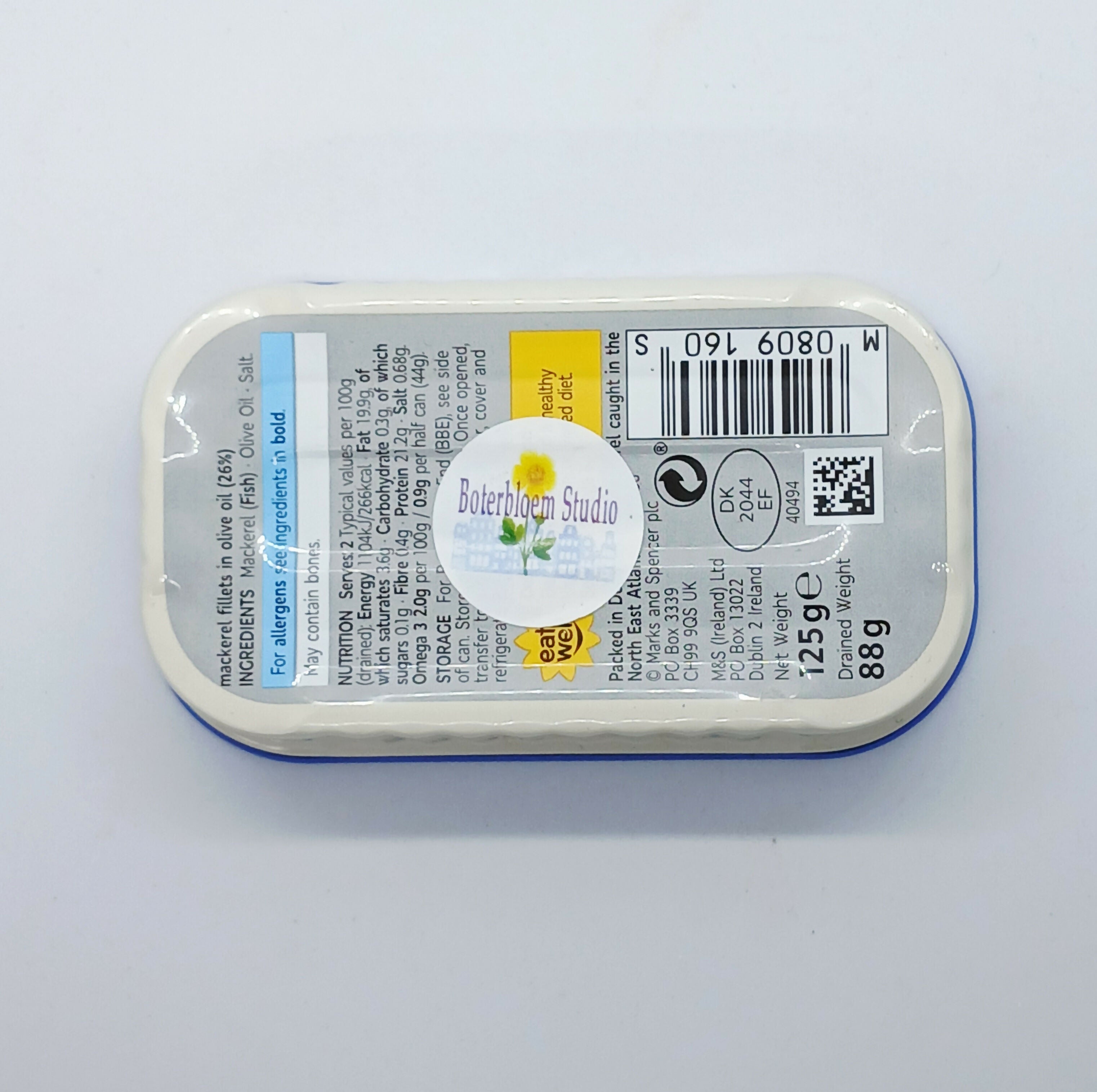 Colourful Dutch House Row Metal Tin