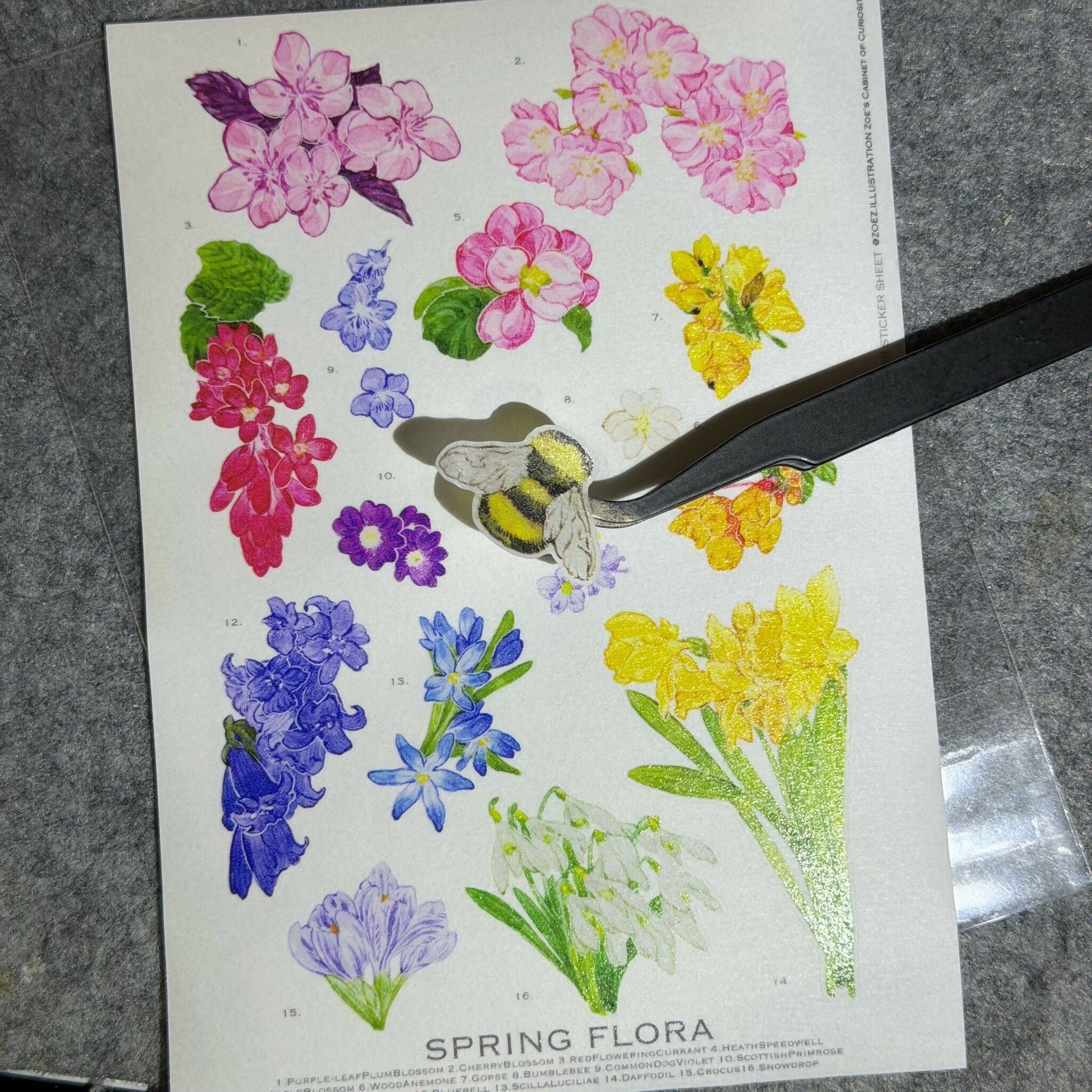 A6 Washi Wildlife Sticker Sheet