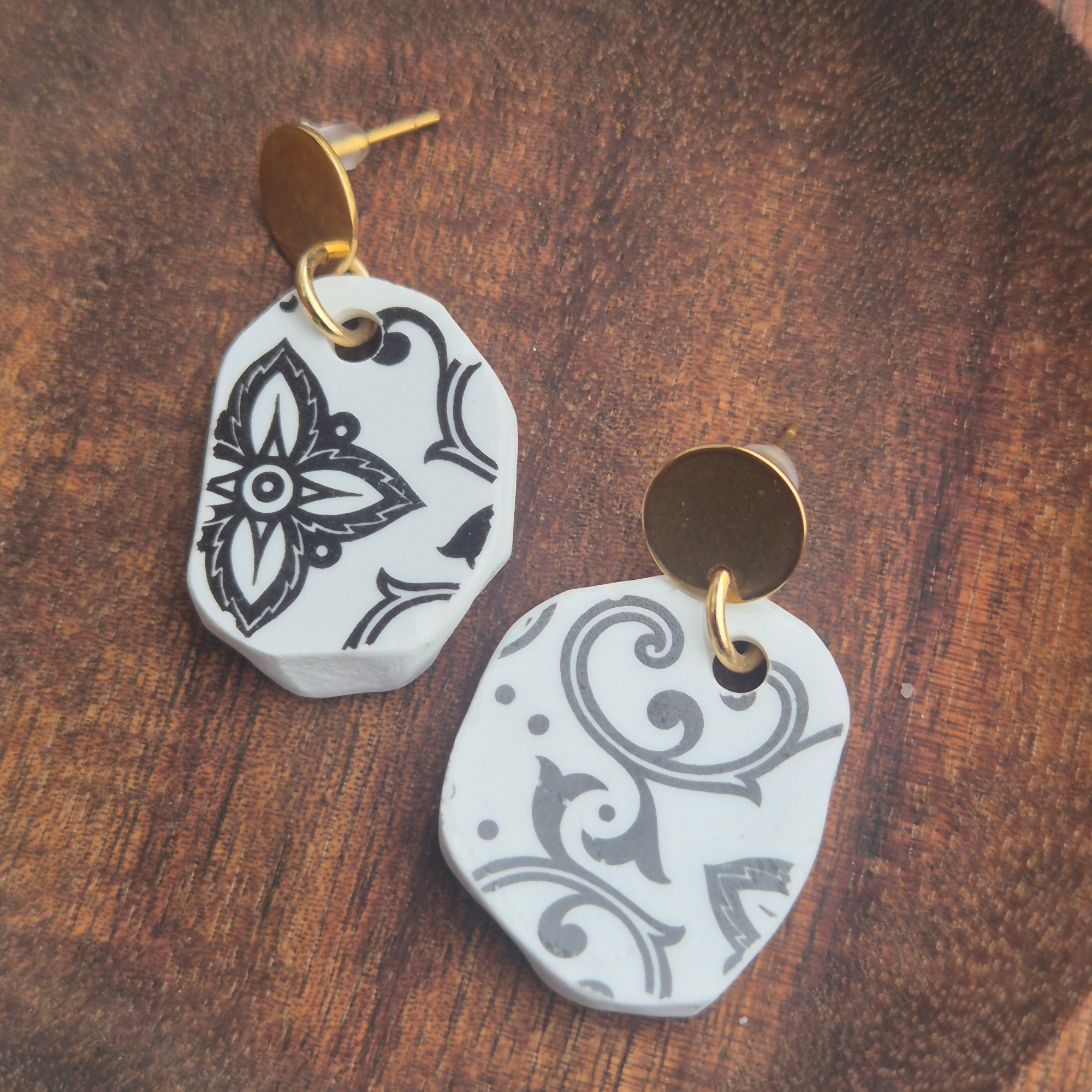Recycled Ceramic Earring
