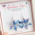 Snowflake Real Flower Forget Me Not Christmas Earrings Sterling Silver