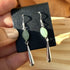 Sterling Silver Green Aventurine Drop Earrings