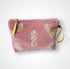 Dusty Pink Seahorses Makeup Bag