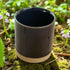 Dark Navy Stoneware Refillable Candle Pot & Candle Refill