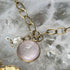 Handmade Gold Vermeil Rose Quartz And Fresh Water Pearl Cable Chain Bracelet