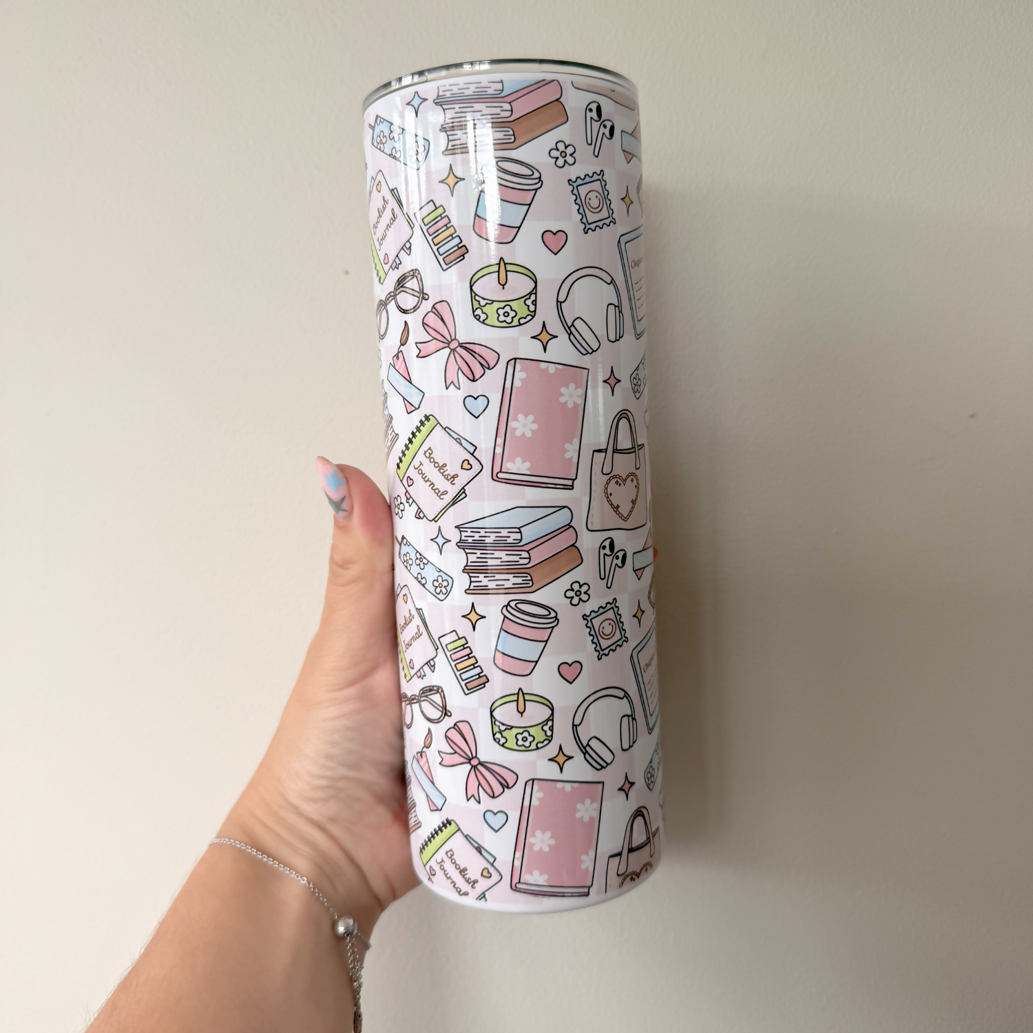 Bookish Girlie Journal - 20oz Stainless Steel Tumbler