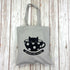 Black Cat Club Thick Organic Cotton Tote Bag