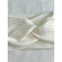 White Ribbed Jersey Headband