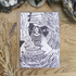 GODDESS CERRIDWEN LINOCUT GREETING CARD