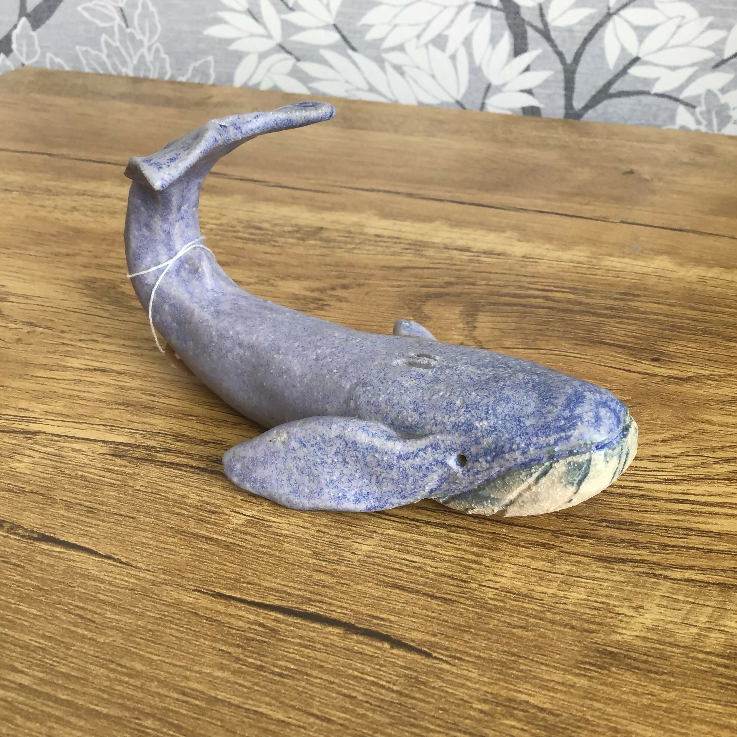 Purple/ Blue Ceramic Whale