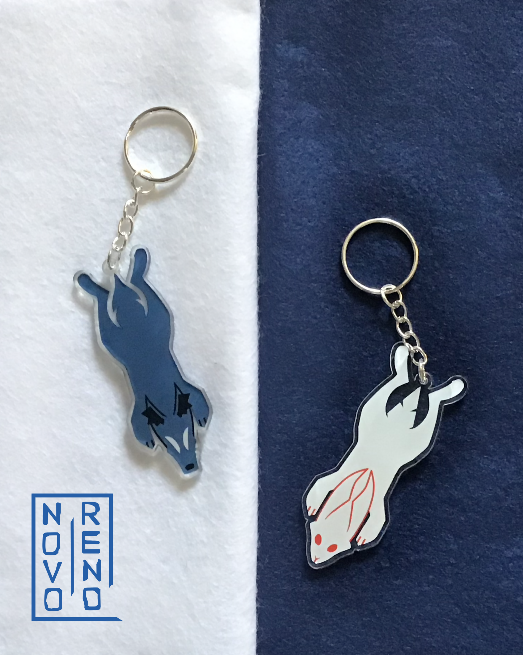 TAPESTRIES - Bunny And Wolf Acrylic Keychain