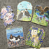 Wooden Magnets-Wild BIRDS PUFFIN,BARN OWL,LTT,GOLDEN EAGLE,OYSTERCATCHER