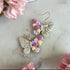 Floral Butterfly Drop Earrings