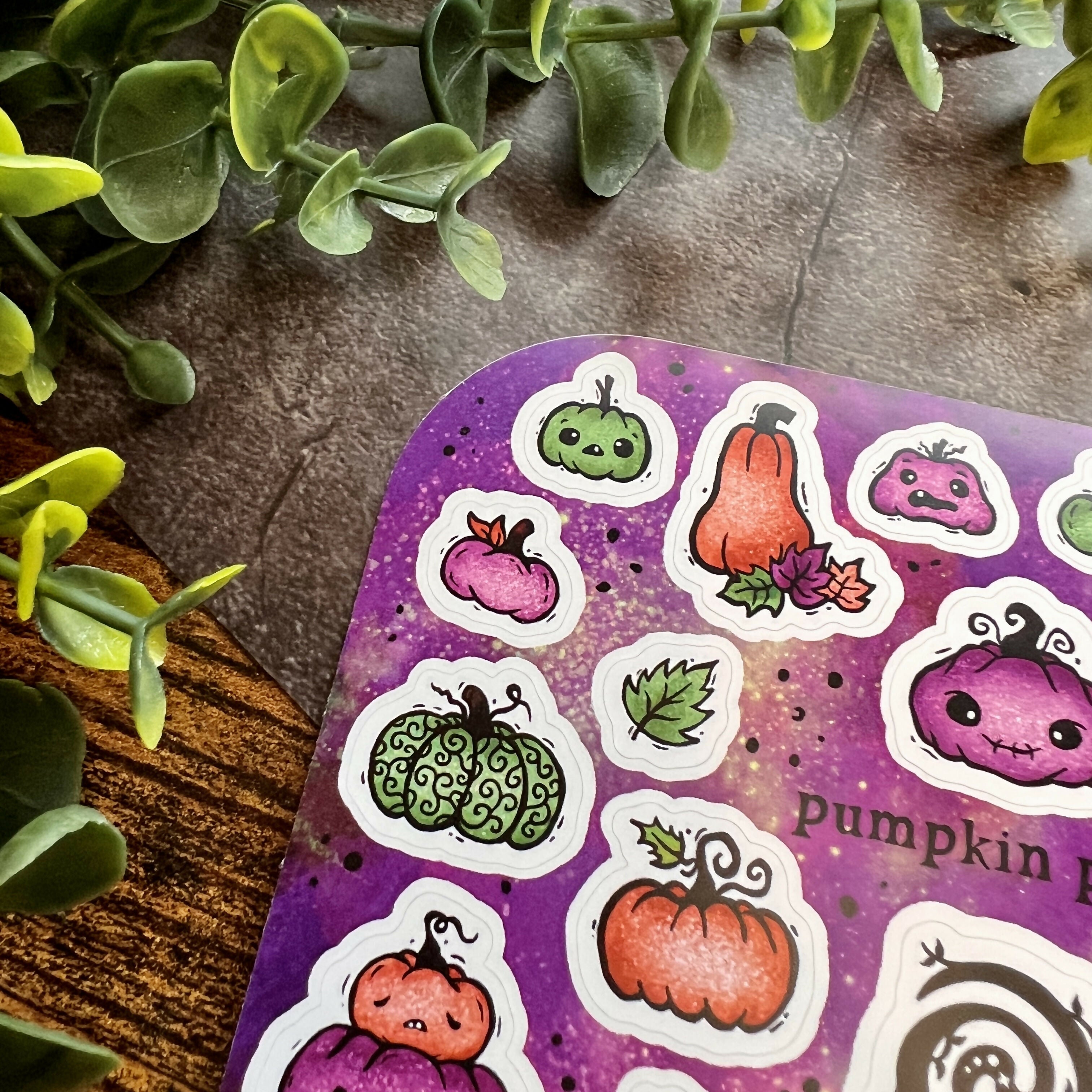 Pumpkin Patch Purple Sticker Sheet
