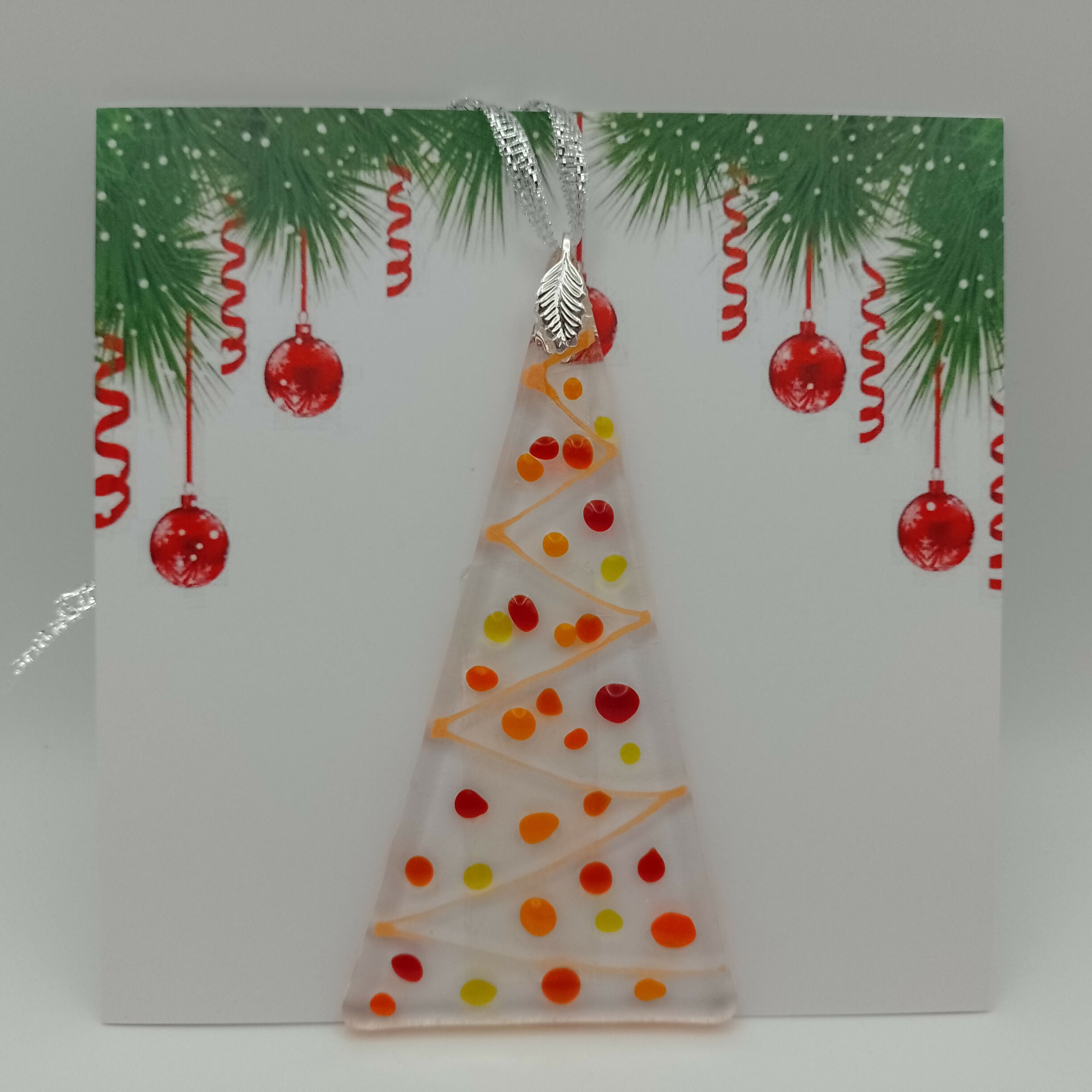 Fused Glass Christmas Card