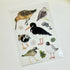 A6 transparent waterproof iridescent wildlife sticker sheet