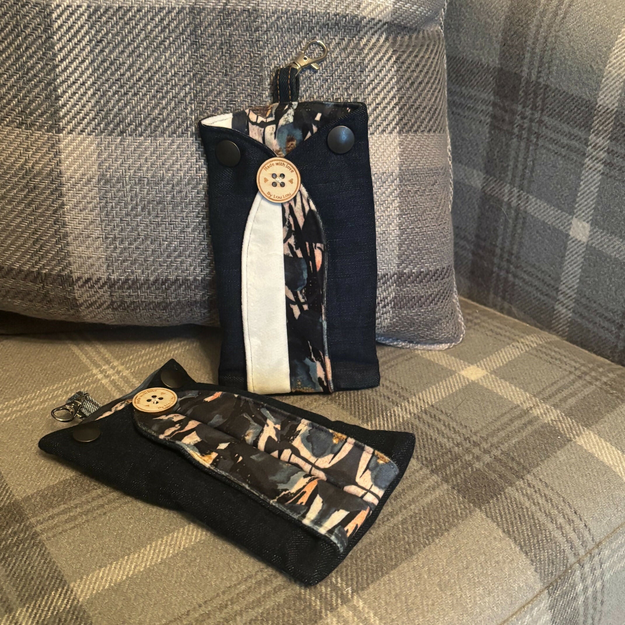 Unique Handcrafted Denim Glasses Or Phone Case