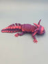 3D Printed LARGE: Articulated Sensory Fidget Animals friend Axolotl (PINK / PURPLE ) 25cm