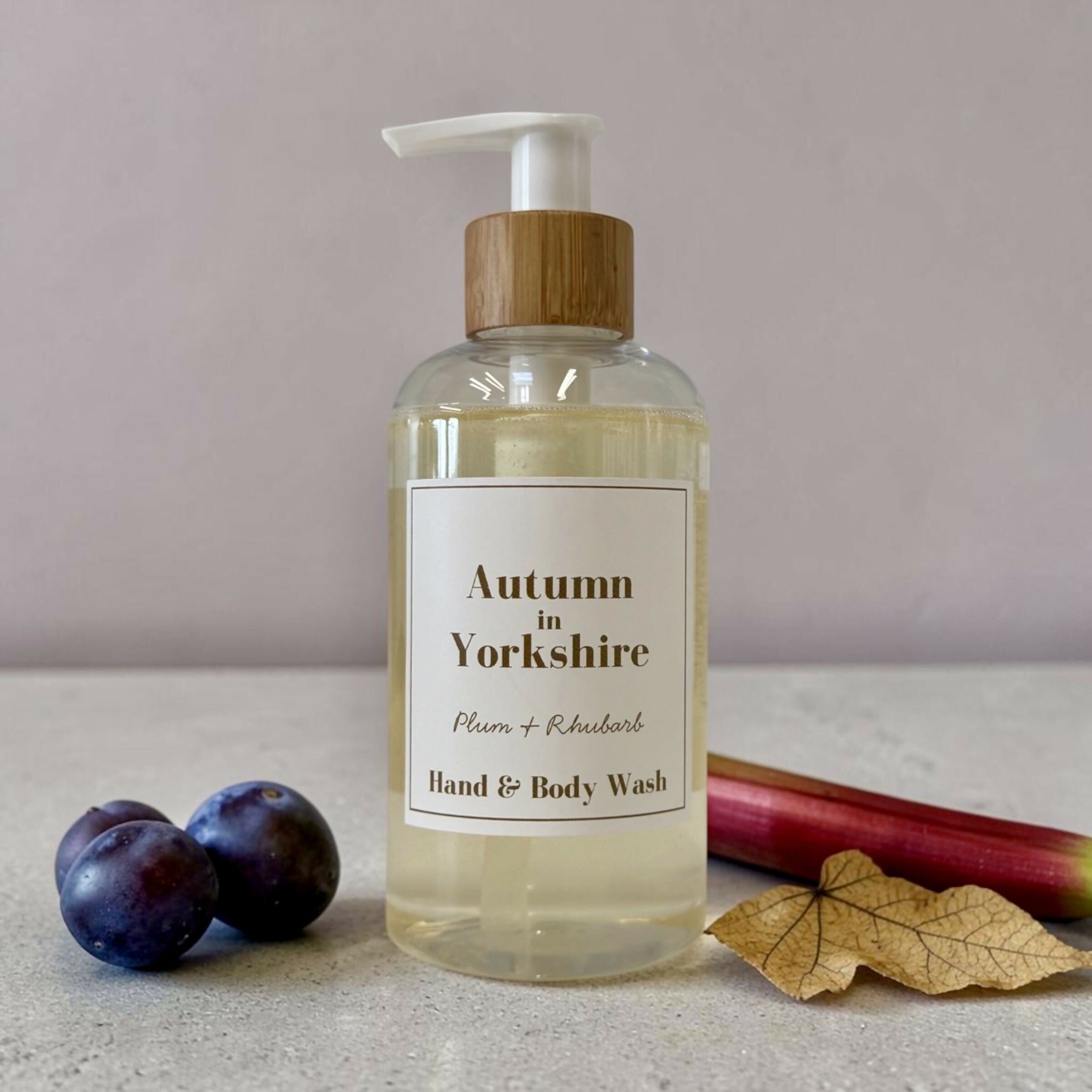 Autumn in Yorkshire - Plum and Rhubarb Hand and Body Wash 250ml